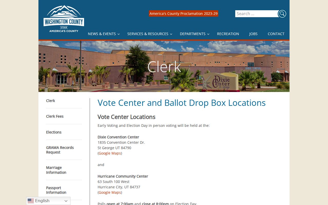 Hurricane neighbors vote centers and drop boxes